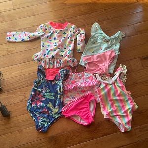 Lot of toddler swimwear